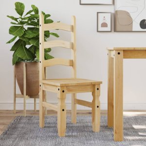vidaXL vidaXL Krzesła stołowe Corona, 2 szt., 42x47x107 cm, drewno sosnowe 1