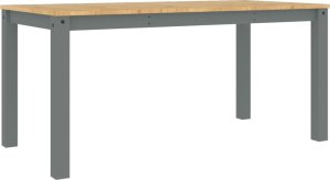 vidaXL vidaXL Stół jadalniany Panama, szary, 160x80x75 cm, drewno sosnowe 2
