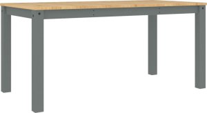 vidaXL vidaXL Stół jadalniany Panama, szary, 160x80x75 cm, drewno sosnowe 6
