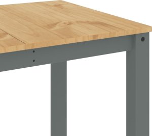vidaXL vidaXL Stół jadalniany Panama, szary, 160x80x75 cm, drewno sosnowe 7
