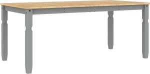 vidaXL vidaXL Stół jadalniany Corona, szary, 180x90x75 cm, drewno sosnowe 6