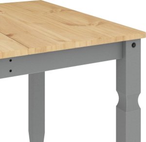 vidaXL vidaXL Stół jadalniany Corona, szary, 180x90x75 cm, drewno sosnowe 7