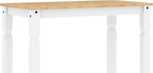 vidaXL vidaXL Stół jadalniany Corona, biały, 112x60x75 cm, drewno sosnowe 2