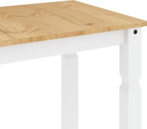 vidaXL vidaXL Stół jadalniany Corona, biały, 112x60x75 cm, drewno sosnowe 7