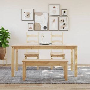 vidaXL Stół jadalniany Panama, 160x80x75 cm, lite drewno sosnowe 3