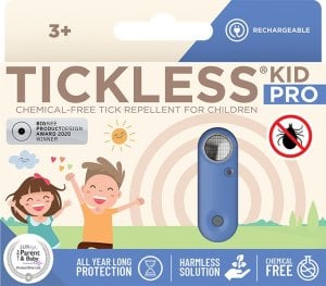 Tickless Tickless Kid PRO z opcją ładowania Ultradźwiękowa ochrona przed kleszczami - Greek Blue 1