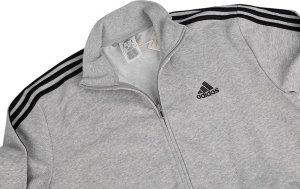 Adidas Dres męski adidas Basic 3-Stripes French Terry szaro-czarny IC6748 S 4