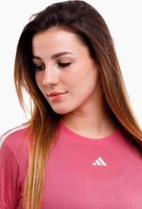 Adidas Koszulka damska adidas Aeroready Train Essentials 3-Stripes Tee różowa HZ5688 S 3