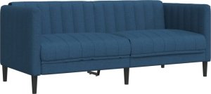 vidaXL vidaXL 3-cz. komplet wypoczynkowy, niebieski, tkanina 6