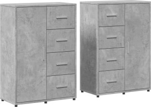 vidaXL vidaXL Szafki, 2 szt., szarość betonu, 60x31x84 cm 2