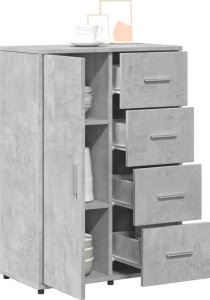 vidaXL vidaXL Szafki, 2 szt., szarość betonu, 60x31x84 cm 4