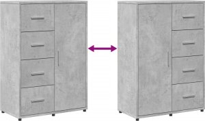 vidaXL vidaXL Szafki, 2 szt., szarość betonu, 60x31x84 cm 9