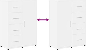 vidaXL vidaXL Szafki, 2 szt., białe, 60x31x84 cm 10