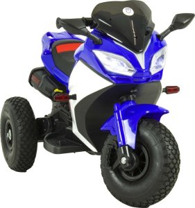 Szomik.pl Motor na akumulator pompowane koła skóra MOTO-M-13-NIEBIESKI 3