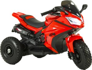 Szomik.pl Motor na akumulator pompowane koła skóra MOTO-M-13-CZERWONY 2