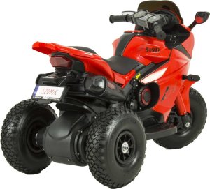 Szomik.pl Motor na akumulator pompowane koła skóra MOTO-M-13-CZERWONY 3