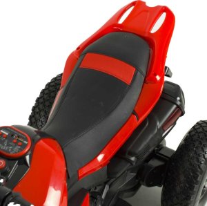 Szomik.pl Motor na akumulator pompowane koła skóra MOTO-M-13-CZERWONY 6