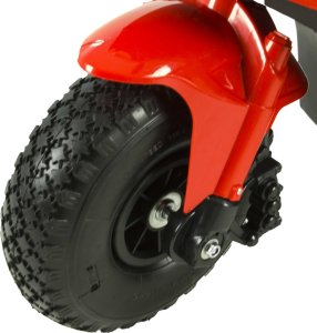 Szomik.pl Motor na akumulator pompowane koła skóra MOTO-M-13-CZERWONY 9