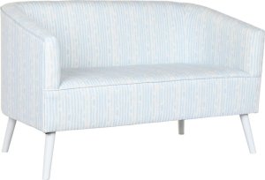 DKD Home Decor Sofa DKD Home Decor Niebieski Biały Błękitne niebo Metal Paski Śródziemnomorski 130 x 68 x 78 cm 1