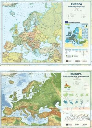 ART MAP Podkładka na biurko. Mapa Europy 1