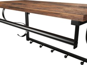 Leobert Półka z wieszakami na ubrania drewniana LOFT (LCR11BX) 4