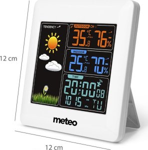 Stacja pogodowa Meteo Stacja pogodowa METEO SP93 z DCF i pogodynką + czujnik 9