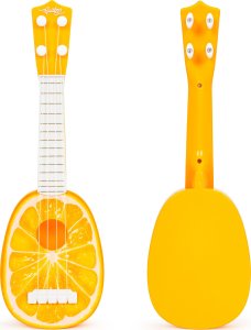 Ecotoys Ukulele gitara dla dzieci cztery struny pomarańcz 1