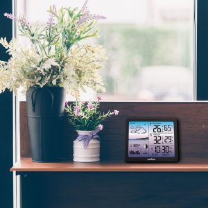 Stacja pogodowa Meteo Stacja pogodowa METEO SP107 czarna 3