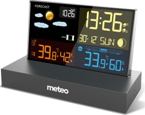 Stacja pogodowa Meteo Stacja pogodowa METEO SP110C z DCF czarna 2