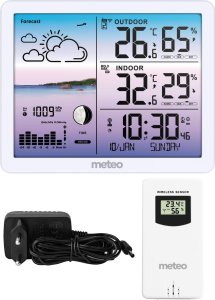 Stacja pogodowa Meteo Stacja pogodowa METEO SP107 biała 1