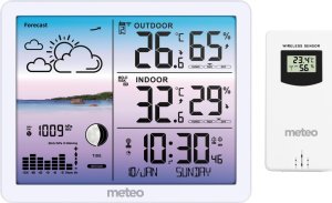 Stacja pogodowa Meteo Stacja pogodowa METEO SP107 biała 2