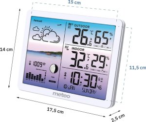 Stacja pogodowa Meteo Stacja pogodowa METEO SP107 biała 8