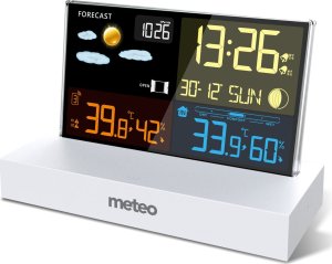 Stacja pogodowa Meteo Stacja pogodowa METEO SP110B z DCF biała 2