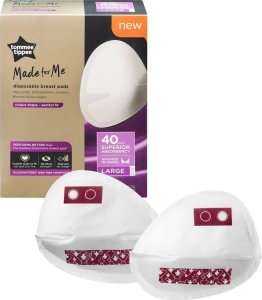 Tommee Tippee TOMMEE TIPPEE breast pads 40 pcs, large, white 423635 1