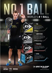 Dunlop Squash ball Dunlop PRO WSF/PSA Official, 3-blister 2