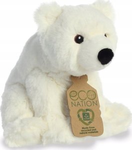 ECO NATION AURORA Eco Nation Plush Polar Bear, 24 cm 1