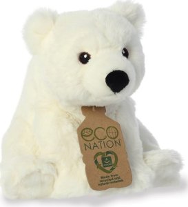 ECO NATION AURORA Eco* Nation Plush Polar Bear, 24 cm 3