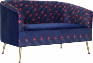 DKD Home Decor Sofa DKD Home Decor S3021761 Złoty Liliowy Metal Plastikowy 1