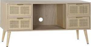 DKD Home Decor MebleTV DKD Home Decor Wielokolorowy Naturalny Drewno paulowni Drewno MDF 120 x 42 x 60 cm 1