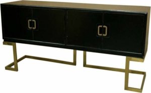 DKD Home Decor Kredens DKD Home Decor Czarny Metal Topola (180 x 50 x 90 cm) 1