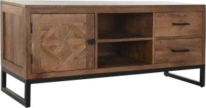 DKD Home Decor MebleTV DKD Home Decor Brązowy Teczyna Metal (125 x 40 x 55 cm) 1