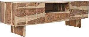 DKD Home Decor MebleTV DKD Home Decor Fale Brązowy Jasnobrązowy Drewno 145 x 45 x 46 cm 1