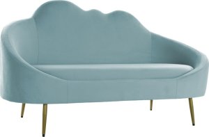 DKD Home Decor Sofa DKD Home Decor Niebieski Złoty Błękitne niebo Metal Chmury Scandi 155 x 75 x 92 cm 1