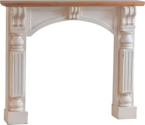 DKD Home Decor Front kominka DKD Home Decor Jodła Drewno MDF 120 x 26 x 100,5 cm 1