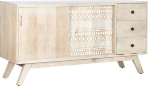 DKD Home Decor Kredens DKD Home Decor Biały Naturalny Drewno mango 145 x 42 x 75 cm 1