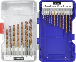 Wiertło Tivoly Tivoli drill set for metal FURIUS (FUSIO) HSS O2-10 mm 18 drills 1