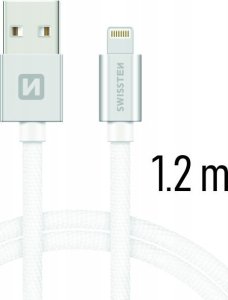 Kabel USB Sourcing USB-A - Lightning 1.2 m Srebrny (SW-QU-LIGH-3A-1.2M-SI) 3