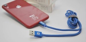 Kabel USB Sourcing Textile USB / Lightning 2.0 m Srebrny (SW-QU-LIGH-3A-2M-SI) 8