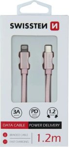 Kabel USB Sourcing USB-C - Lightning 1.2 m Srebrny (SW-QU-LIGHUSBC-1.2M-S) 6