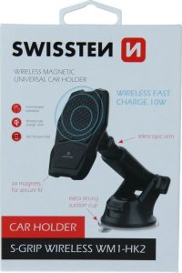 Sourcing Swissten WM1-HK2 Holder With Wireless Charging + Micro USB Cable 1.2m Black 11